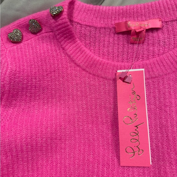 Lilly Pulitzer Pink Crew Neck Sweater Size medium - Picture 11 of 12